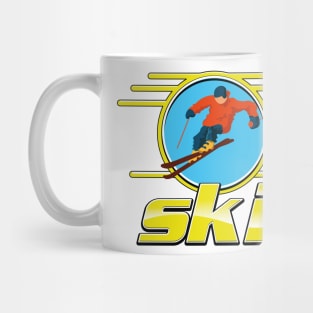 Retro ski logo Mug